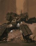  armored_core armored_core_5 city from_software gun kym516 mecha rifle weapon 