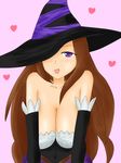  artist_request blush breasts cleavage dragon&#039;s_crown dragon's_crown hat nukoion smile sorceress_(dragon&#039;s_crown) sorceress_(dragon's_crown) vanillaware 