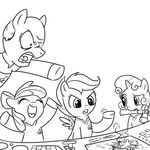  applebloom_(mlp) black_and_white crossover cub cutie_mark_crusaders_(mlp) equine female feral friendship_is_magic group hammer horn horse jean-luc_picard male mammal monochrome my_little_pony open_mouth pegasus plain_background pony scootaloo_(mlp) star_trek star_trek_the_next_generation sweetie_belle_(mlp) unicorn uniform unknown_artist white_background wings young 