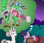  alcohol_poisoning beverage blue_fur equine female feral friendship_is_magic fur horn horse madmax mammal my_little_pony nurse_white_(mlp) pegasus pink_fur pinkie_pie_(mlp) poisoned pony rainbow_dash_(mlp) twilight_sparkle_(mlp) unicorn wings 