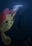 applebloom_(mlp) arrow arrowed assasin assassin assassin&#039;s_creed assassin's_creed blood cub diving equine female feral friendship_is_magic horse mammal my_little_pony perspective pony solo underwater unknown_artist video_games water young 