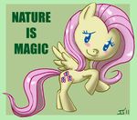  20_percent_cuter chibi cute english_text equine female feral fluttershy_(mlp) friendship_is_magic hair john_joseco mammal my_little_pony pegasus pink_hair solo text wings 