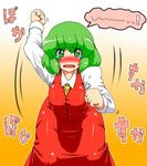  bad_id bad_pixiv_id blush futaba_suetsuki green_eyes green_hair kazami_yuuka solo tears touhou 