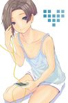  camisole digital_media_player flat_chest kobayakawa_rinko love_plus short_hair shorts slender solo umesuki 