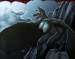  anthro bat bent_over blood blood_on_breast breasts cave cloud clouds female hanging_breasts mammal night nipples nude open_mouth outside realistic_wings smile solo spotty_the_cheetah standing stars tongue tongue_out wings 