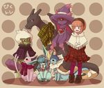  alternate_color brown_hair charizard clothed_pokemon dragon espeon forked_tail gen_1_pokemon gen_2_pokemon gen_4_pokemon glaceon mismagius painame pantyhose pixiv pixiv_trainer pokemon pokemon_(creature) pokemon_trainer red_eyes roserade shiny_pokemon tail vaporeon 