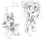  derpy_hooves_(mlp) duo equine female feral friendship_is_magic gore guts horse mammal my_little_pony necromorph pegasus pinkie_pie_(mlp) plain_background pony unknown_artist white_background wings 