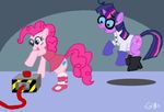  cutie_mark deedee dexter dexter&#039;s_laboratory dexter's_laboratory equine eyewear female feral friendship_is_magic fur glasses horn horse labcoat ladypixelheart mammal my_little_pony pink_fur pinkie_pie_(mlp) pony twilight_sparkle_(mlp) unicorn 