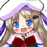  blue_eyes blush brown_hair capricorn1226 character_request loli lowres open_mouth solo source_request 