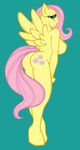  anthrofied butt buttermuffin equine female fluttershy_(mlp) friendship_is_magic fur horse mammal my_little_pony nude pegasus pony solo wings yellow yellow_fur 
