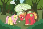  &hearts; big_macintosh_(mlp) blush cutie_mark ellis1342 ellisarts ellispony english_text equine female feral flower fluttershy_(mlp) friendship_is_magic horse male mammal my_little_pony outside pegasus pony text wings 