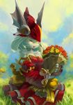  artist_request final_fantasy final_fantasy_ix flower freija_crescent freya_crescent furry highres smile tail 