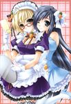  cleavage megane pia_carrot riku_fumika thigh-highs tokiwa_misaki waitress 