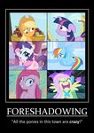  angry applejack_(mlp) blonde_hair blue crazy derp dialogue english_text equine female fluttershy_(mlp) foreshadowing friendship_is_magic hair horse motivational_poster my_little_pony orange pegasus pink pink_hair pinkamena pinkie_pie_(mlp) pony purple purple_hair rainbow_dash_(mlp) rainbow_hair rarity_(mlp) sad scared the_truth twilight_sparkle_(mlp) two_tone_hair unicorn white yellow 