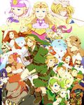  6+girls age_comparison bad_id bad_pixiv_id balding beard belt bird blonde_hair blue_eyes boots brown_hair chicken closed_eyes crown darunia dual_persona earrings epona everyone facial_hair flute ganondorf gerudo gloves goron great_deku_sprout great_fairy green_hair green_hairband grin hair_over_eyes hairband happy_mask_salesman hat impa ingo instrument jewelry king_zora kokiri link malon mido multiple_boys multiple_girls multiple_persona nabooru navi ocarina pointy_ears princess_ruto princess_zelda rauru red_eyes red_hair reverse_trap saiba_(henrietta) saria sheik shield skull_kid smile sword talon_(the_legend_of_zelda) the_legend_of_zelda the_legend_of_zelda:_ocarina_of_time tiara time_paradox weapon young_link young_zelda 