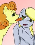  carrot_top_(mlp) derpy_hooves_(mlp) equine female feral friendship_is_magic horse kloudmutt mammal my_little_pony pegasus pony wings 