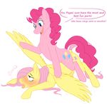  cartoonlion equine female feral fluttershy_(mlp) friendship_is_magic fur horse innocence mammal massage my_little_pony oddly_sexy pegasus pink_fur pinkie_pie_(mlp) plain_background pony white_background wing_boner wings 