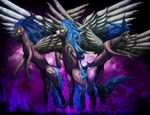  equine female feral friendship_is_magic group horse jewlecho mammal my_little_pony pony shadowbolts shadowbolts_(mlp) skinsuit 