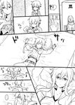  bed comic door earrings greyscale hood hoodie jewelry kurono_yuu kyubey lying madoka_runes mahou_shoujo_madoka_magica monochrome on_back on_side personification sidelocks translated 