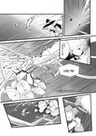  ace_combat ace_combat_zero alice_margatroid bad_id bad_pixiv_id broom broom_riding chinese cirno comic fat_(artist) flying greyscale hat itano_circus kirisame_marisa long_hair monochrome multiple_girls short_hair touhou translated witch_hat 