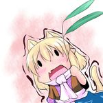  animal_ears blonde_hair cat_ears cat_tail chibi extra_ears hoshizuki_(seigetsu) kemonomimi_mode leaf mizuhashi_parsee open_mouth puru-see scarf solo tail touhou trembling |_| 