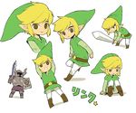  blonde_hair brown_eyes darknut hat link male_focus pointy_ears shield sunyan sword the_legend_of_zelda the_legend_of_zelda:_the_wind_waker toon_link tunic weapon 