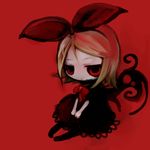  bad_id bad_pixiv_id chibi eruri_(mgmn) hair_ribbon kagamine_rin lowres red_eyes ribbon solo vocaloid wings 