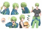  bad_id bad_pixiv_id character_sheet color_guide gloves green_hair hair_over_one_eye male_focus michael_wazowski monsters_inc. personification runosuke 