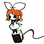  bad_id bad_pixiv_id chibi eruri_(mgmn) kagamine_rin lowres simple_background solo speaker vocaloid 