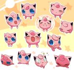  blue_eyes blush chibi cute cyan_eyes ears eyes_closed feral hair_tuft jigglypuff kuro_kaze kurokagekaze looking_at_viewer nintendo no_humans pok&#233;mon pok&eacute;mon pokemon sleeping tears video_games 