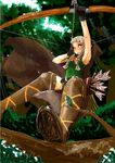 aiming arm_up armpits arrow boots bow_(weapon) braid brown_eyes cloak dragon's_crown drawing_bow elf_(dragon's_crown) gloves hanimitsu_(bisko) holding holding_arrow holding_bow_(weapon) holding_weapon hood looking_up one_eye_closed solo thigh_boots thighhighs twin_braids weapon white_hair 
