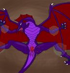  bdsm blood bondage bound castration cbt cock_and_ball_torture dragon feral gore male nikukyu nude pain penectomy purple purple_body solo tears wings 