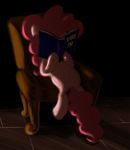 chair equine female feral friendship_is_magic fur horse mammal my_little_pony pink_fur pinkie_pie_(mlp) pony reading settle sir_dangereaux sitting solo 