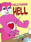  bear blue_eyes care_bears carebear drugs grin hollywood humor humour karno mammal nightmare_fuel spoon syringe tourniquet twisted 