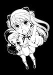  doll greyscale homunculus_(artist) long_hair looking_at_viewer monochrome neon_genesis_evangelion pointing solo souryuu_asuka_langley sugaishi 