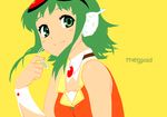  bad_id bad_pixiv_id goggles goggles_on_head green_eyes green_hair gumi headphones headset kurobuta_gekkan short_hair smile solo upper_body vocaloid 