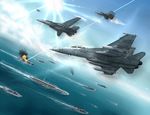  ace_combat_5 aircraft airplane bad_id bad_pixiv_id boat commentary cruiser day destroyer e-767 error explosion f-14_tomcat f-18_hornet fighter_jet flying gun helicopter jet laser light_rays military military_vehicle missile no_humans ocean ragi_(00203) scinfaxi_(ace_combat_5) ship sky smoke submarine sun sunbeam sunlight wake warship watercraft weapon 