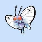  arthropod blush butterfly butterfree cum cum_covered doneru excessive_cum feral insect looking_at_viewer male mandibles messy nintendo penis pok&#233;mon pok&eacute;mon red_eyes solo video_games wings 