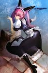  faris_nyanyan huke long_hair maid pink_eyes pink_hair solo steins;gate tagme 