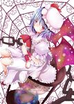  blush dress haru_ion highres remilia_scarlet sitting solo touhou 