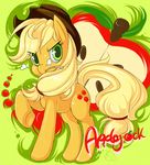  applejack_(mlp) equine female feral friendship_is_magic fruit horse mammal my_little_pony pony shineymagic solo 