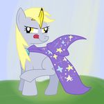  cape cosplay derpy_hooves_(mlp) equine female feral friendship_is_magic fruit hat hip-indeed horse mammal my_little_pony pony solo 