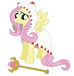  female feral fethur final_fantasy fluttershy_(mlp) friendship_is_magic mammal my_little_pony pegasus polearm solo staff video_games white_mage wings 
