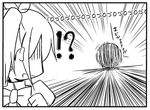  1girl comic greyscale kamata_yuuya kaname_madoka lowres mahou_shoujo_madoka_magica monochrome solo translated 