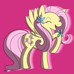  butterfly equine female feral flower fluttershy_(mlp) friendship_is_magic insect mammal my_little_pony pegasus solo super_jess unknown_artist wings 
