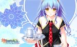  blue_hair hiiragi_tsukino maikaze_no_melt seifuku tenmaso tie yellow_eyes 