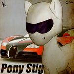  car equine friendship_is_magic horse mammal my_little_pony pony solo the_stig top_gear unknown_artist 