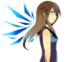  alternate_costume blue_(pokemon) blue_eyes brave_tls brown_hair fusion highres long_hair looking_at_viewer parody pokemon pokemon_(game) pokemon_frlg pokemon_special profile simple_background solo tales_of_(series) tales_of_symphonia upper_body white_background wings 