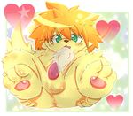  &hearts; anus balls canine dog green_eyes hair male mammal orange_hair penis solo tsurugi 