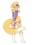  anal anal_beads back_turned beads blush breasts butt canine digimon female fox from_behind gloves mammal masturbation renamon sex_toy solo tail unknown_artist 